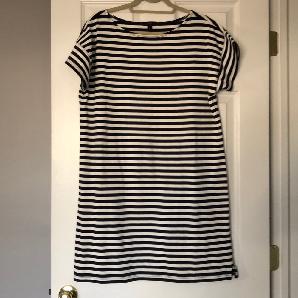 J. Crew striped t-shirt dress